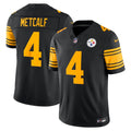 Pittsburgh Steelers DK Metcalf Nike Alternate Vapor F.U.S.E. Stitched Limited Jersey - Black