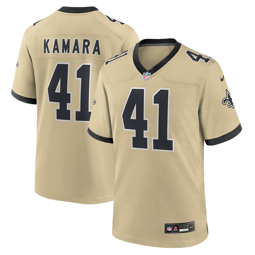 New Orleans Saints Alvin Kamara Nike Game Jersey - Black