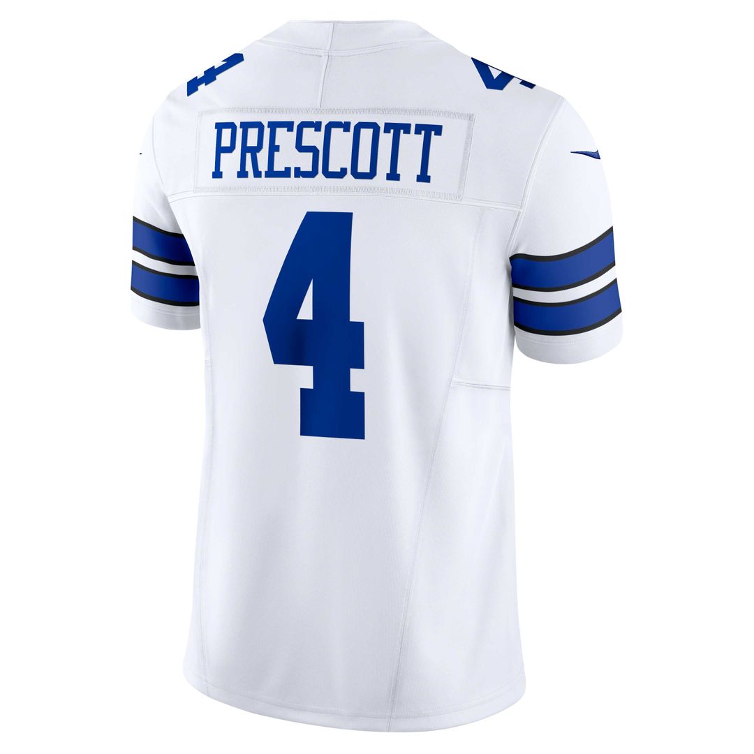 Dallas Cowboys Dak Prescott Nike Vapor F.U.S.E. Limited Jersey - White