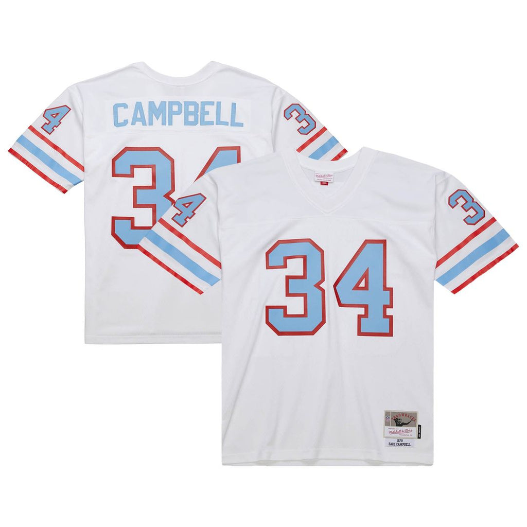Houston Oilers Earl Campbell Mitchell & Ness 1979 Legacy Replica Jersey - White