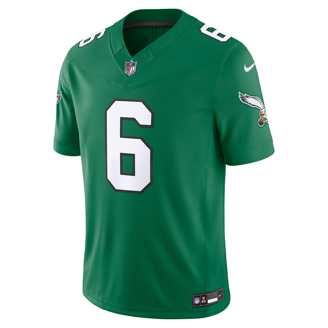 Philadelphia Eagles DeVonta Smith Nike Alternate Vapor F.U.S.E. Stitched Limited Jersey - Kelly Green