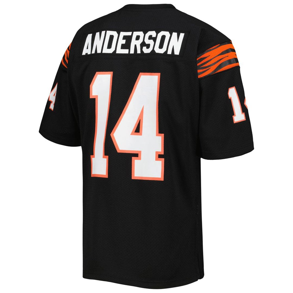 Cincinnati Bengals 1981 Ken Anderson Mitchell & Ness Authentic Throwback Retired Player Jersey - Black