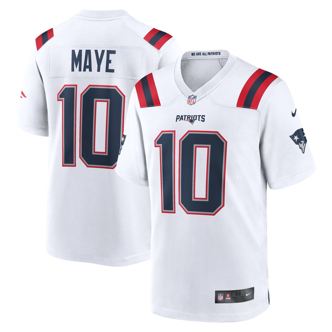 New England Patriots Drake Maye Nike Player Game Jersey - Navy
