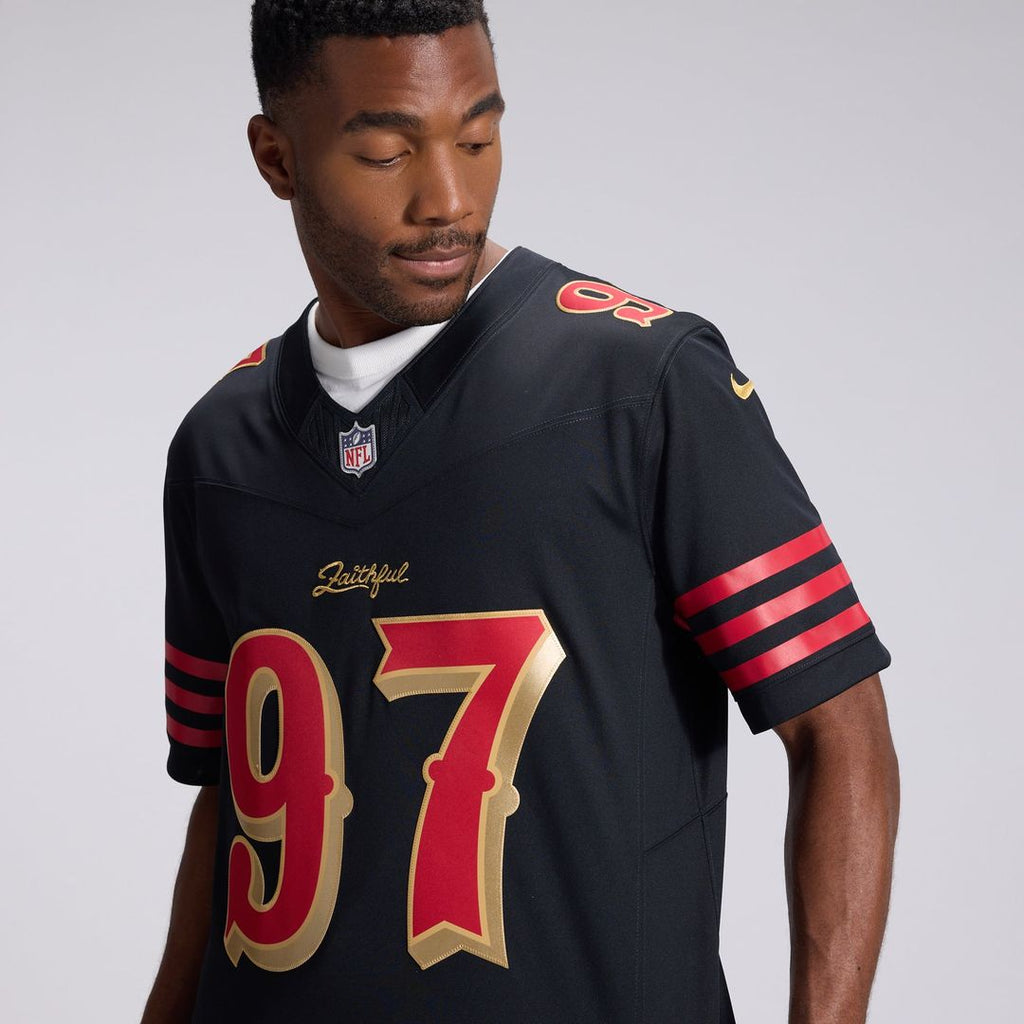 San Francisco 49ers Nick Bosa Nike Rivalries Collection Stitched Limited Jersey - Black
