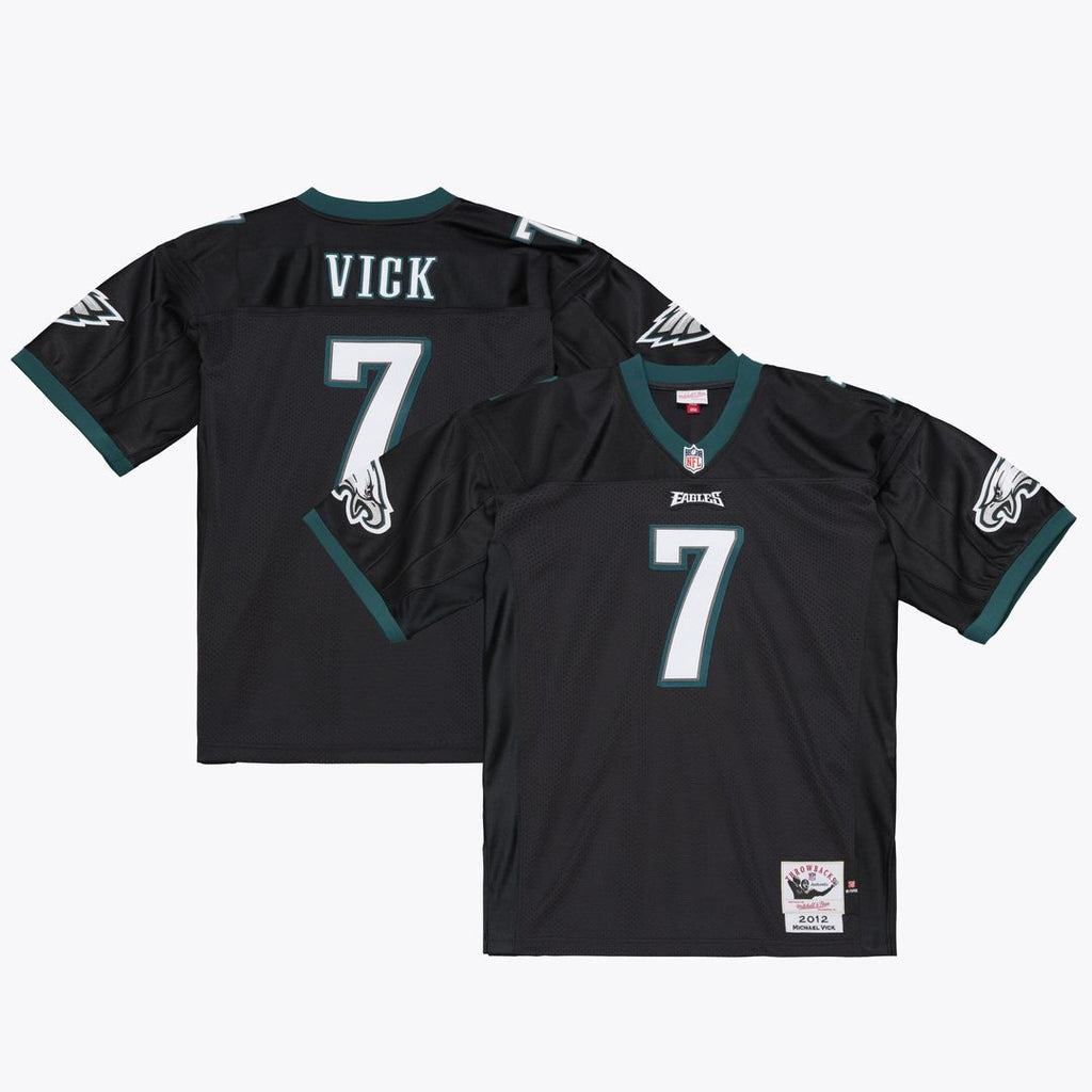 Philadelphia Eagles Michael Vick Mitchell & Ness 2012 Authentic Throwback Jersey - Black
