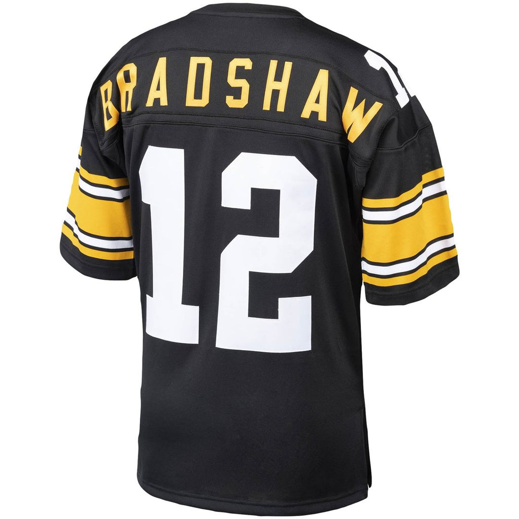 Pittsburgh Steelers Terry Bradshaw Mitchell & Ness Authentic Throwback Retired Player Jersey - Black