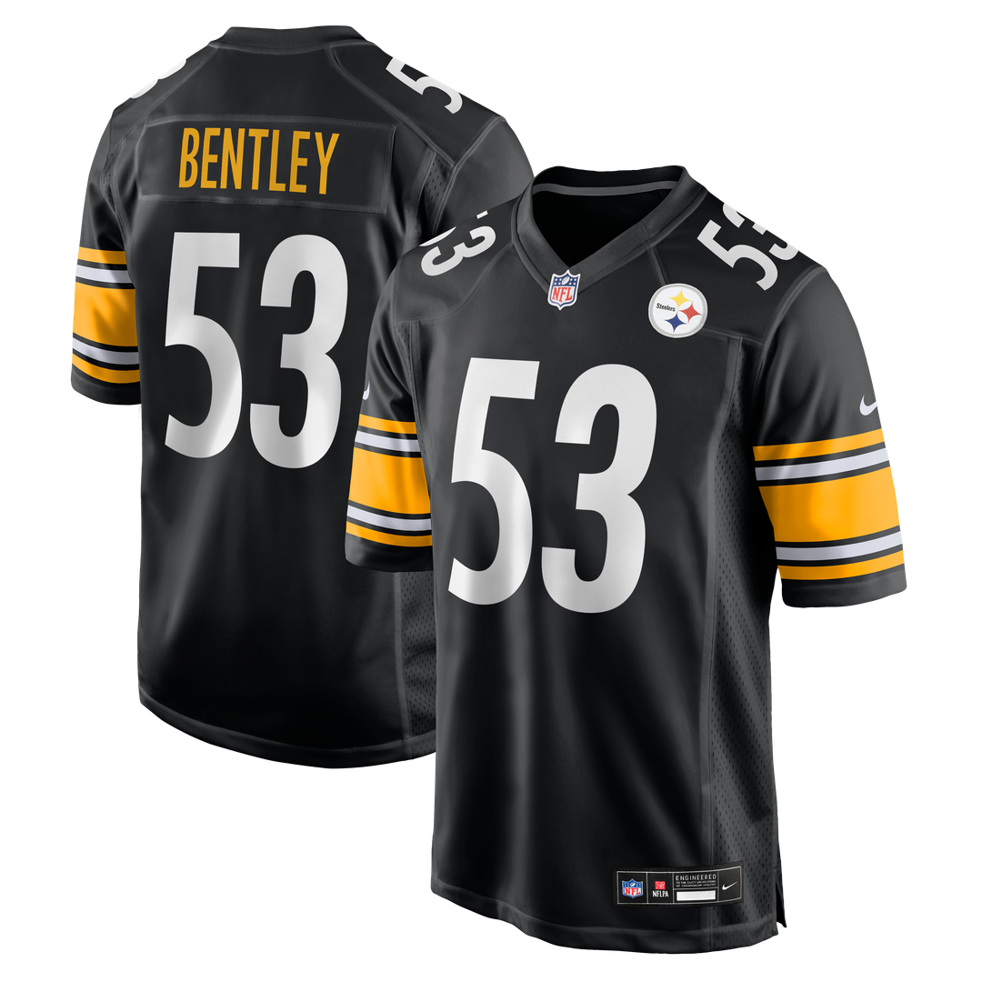 Pittsburgh Steelers JaWhaun Bentley Nike Team Game Jersey - Black