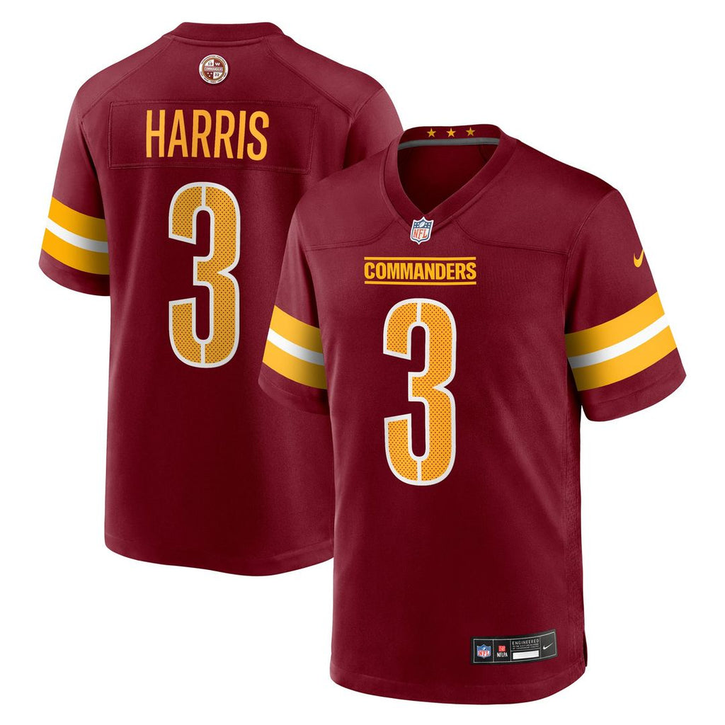 Washington Commanders Will Harris Nike Team Game Jersey - Burgundy