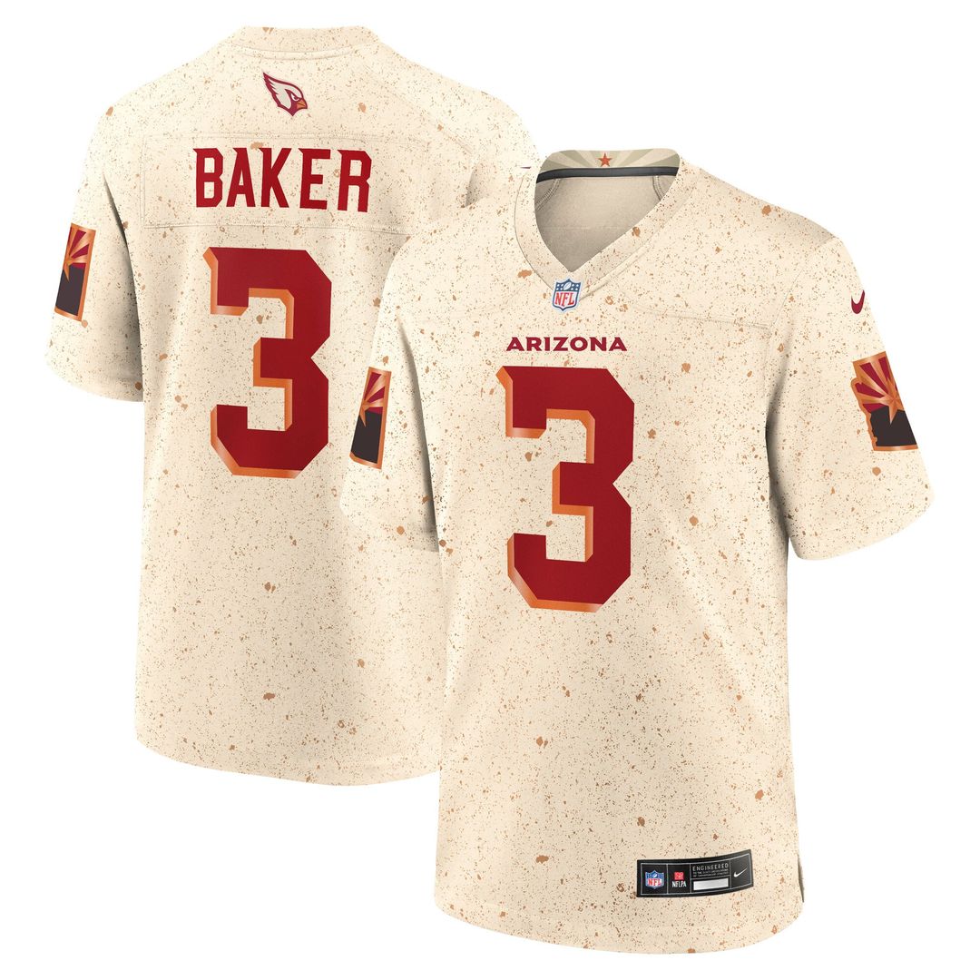 Arizona Cardinals Budda Baker Nike Rivalries Collection Game Jersey - Natural