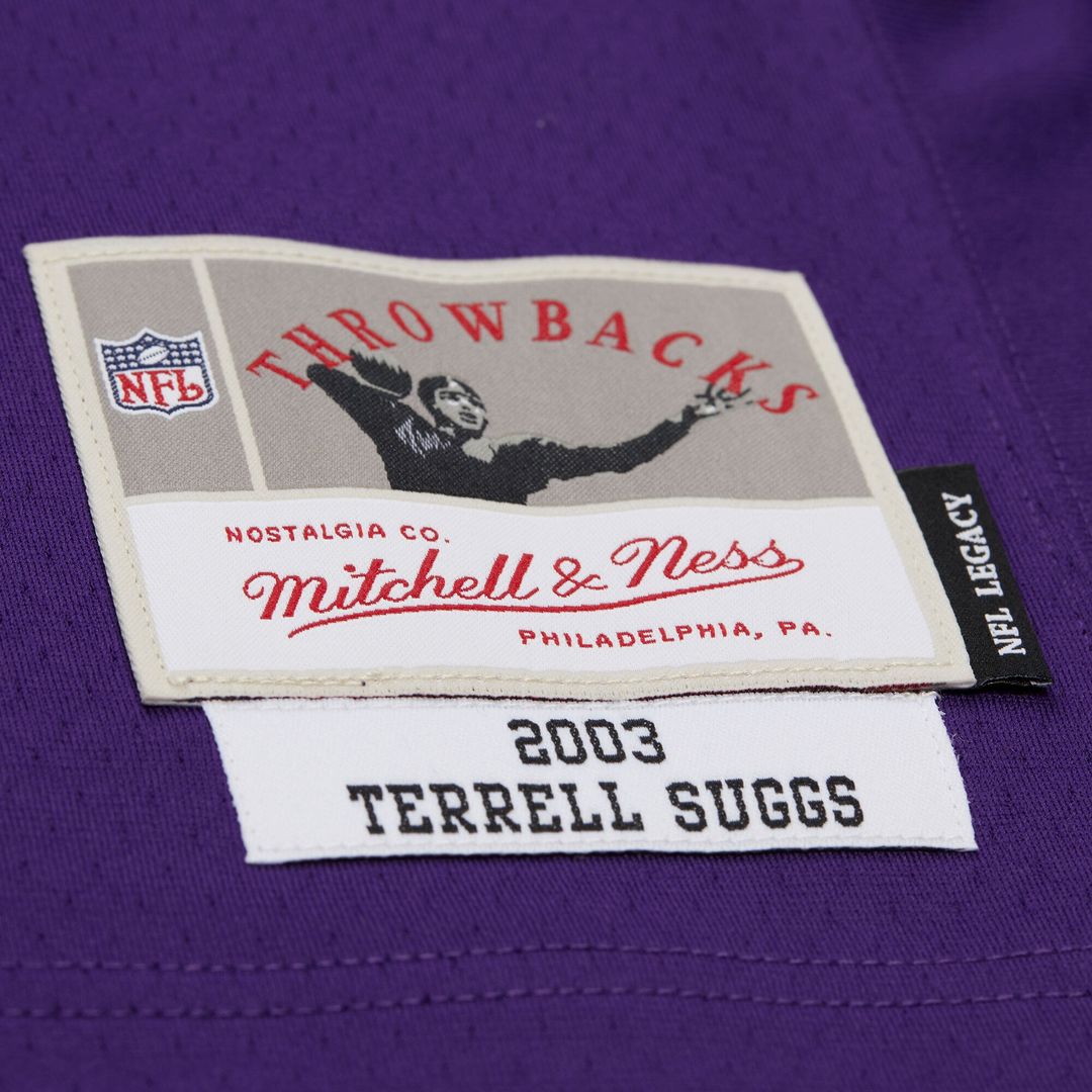 Baltimore Ravens Terrell Suggs Mitchell & Ness 2003 Legacy Replica Jersey - Purple