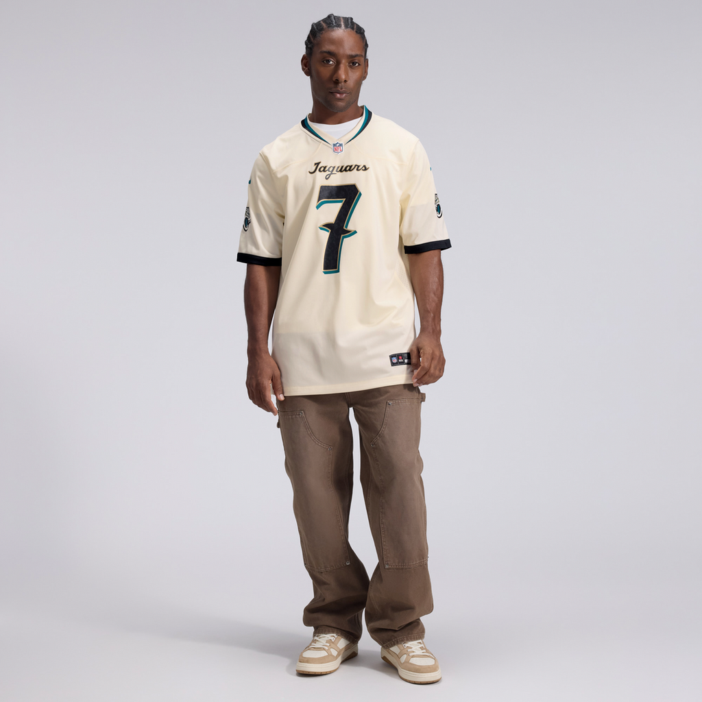 Jacksonville Jaguars Brian Thomas Jr. Nike 2026 Rivalries Collection Game Jersey - Natural