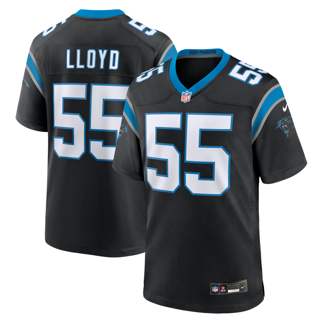 Carolina Panthers Devin Lloyd Nike Team Game Jersey - Black