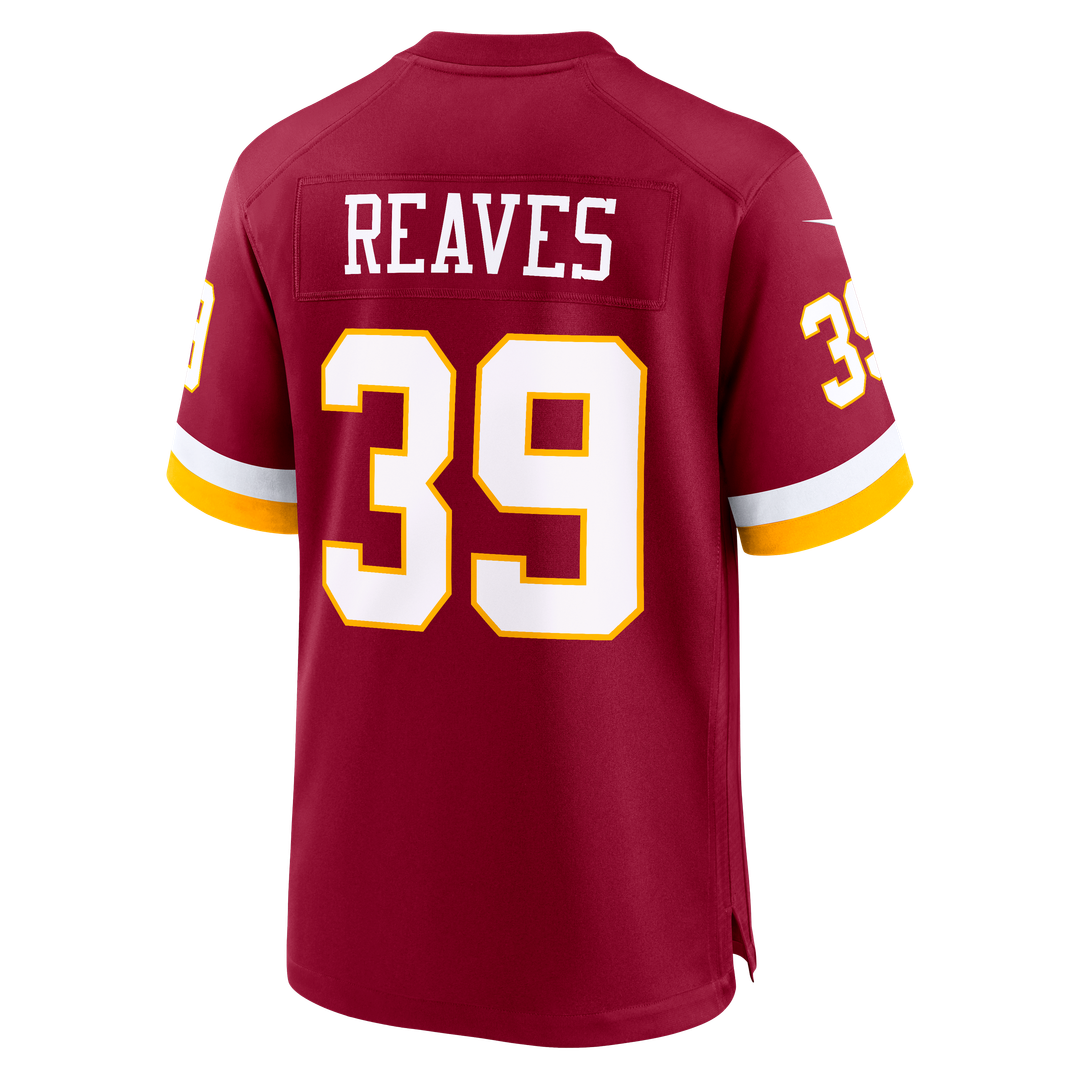 Washington Commanders Jeremy Reaves Nike Game Jersey - Burgundy