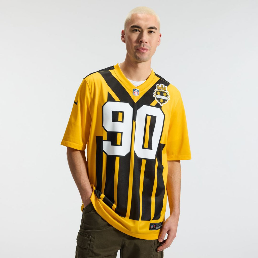 Pittsburgh Steelers T.J. Watt Nike Alternate 1933 Throwback Game Jersey - Gold