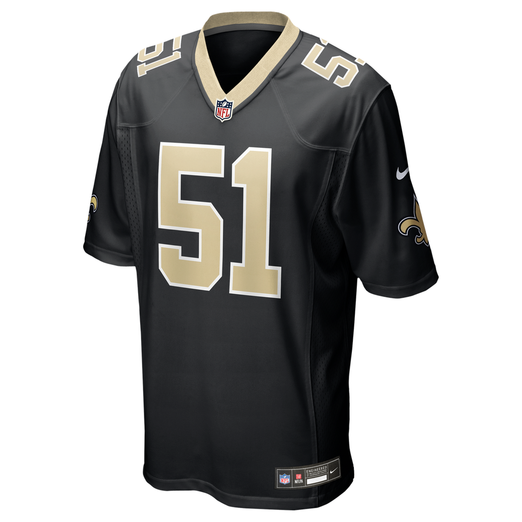 New Orleans Saints Cesar Ruiz Nike Game Jersey - Black