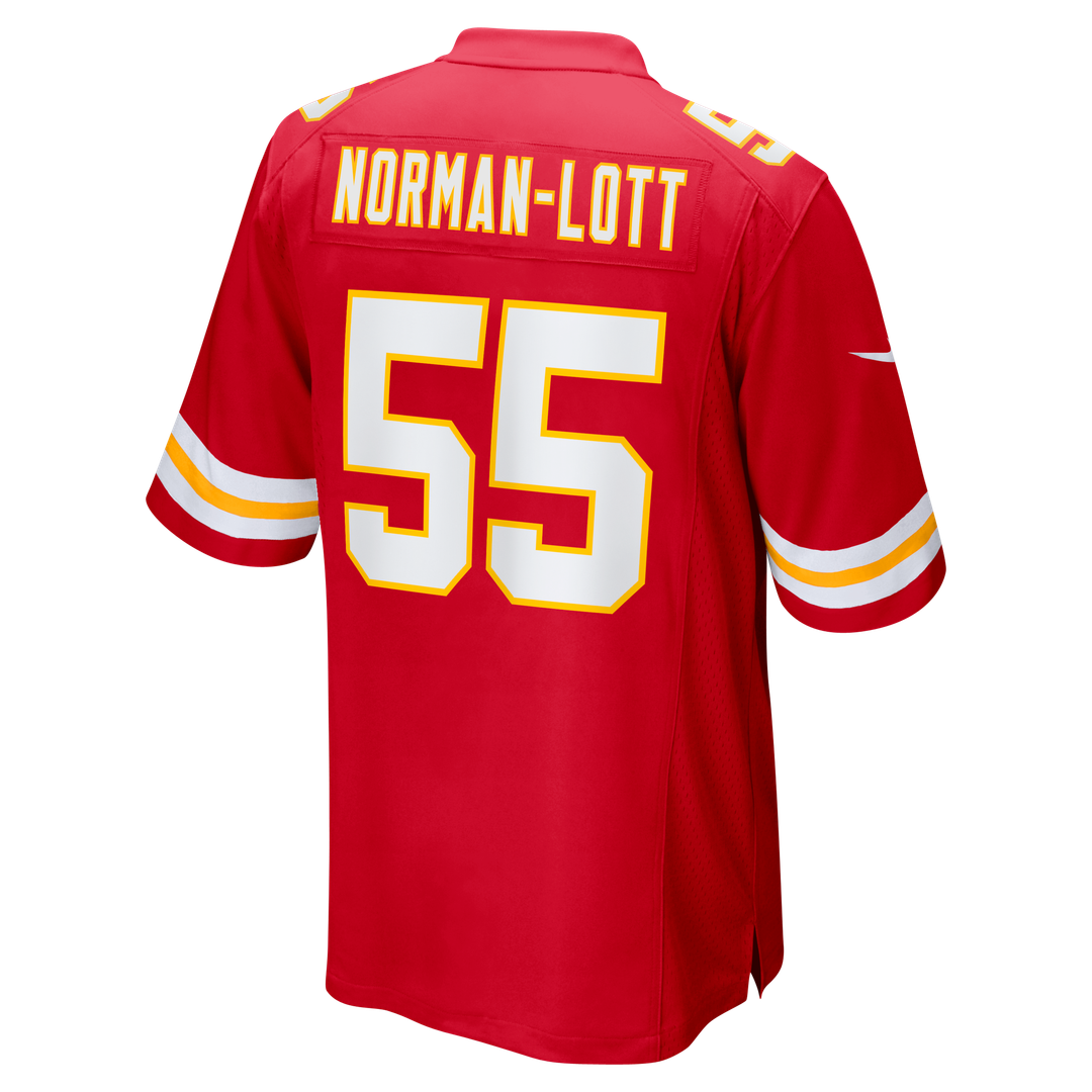 Kansas City Chiefs Omarr Norman-Lott Nike Team Game Jersey - Red