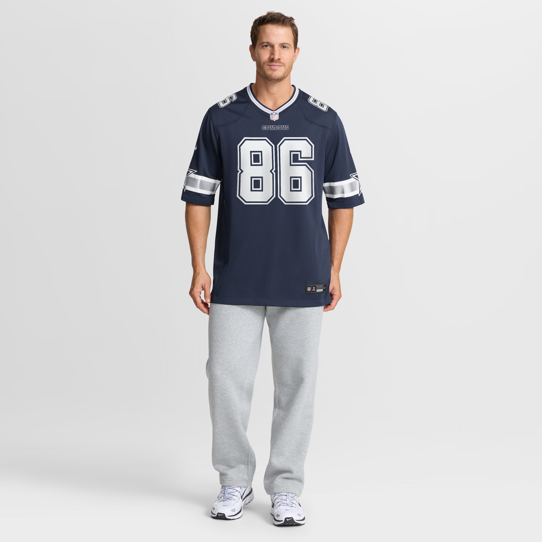 Dallas Cowboys Luke Schoonmaker Nike Team Game Jersey - Navy
