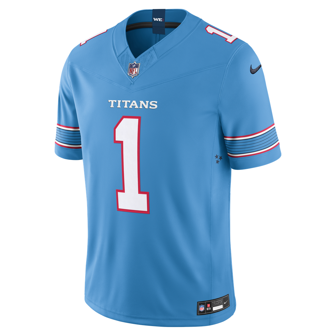 Tennessee Titans Cameron Ward Nike Team Vapor F.U.S.E. Stitched Limited Jersey - Light Blue
