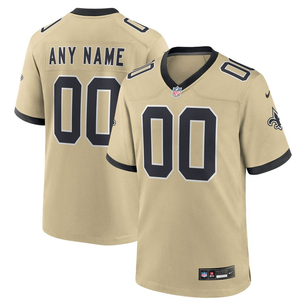 New Orleans Saints Nike Alternate Custom Game Jersey - White