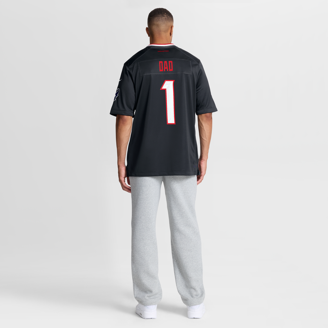 Houston Texans Nike #1 Dad Game Jersey - Navy
