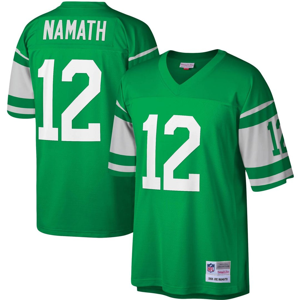 New York Jets Joe Namath Mitchell & Ness Legacy Replica Jersey - Kelly Green