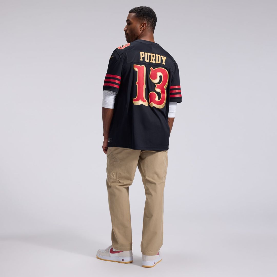 San Francisco 49ers Brock Purdy Nike Rivalries Collection Stitched Limited Jersey - Black