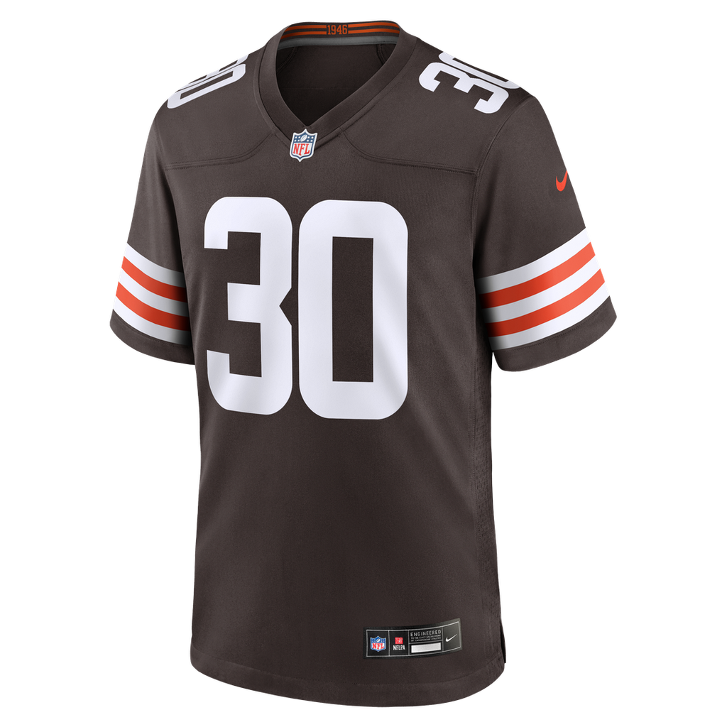 Cleveland Browns Zion Washington Nike Team Game Jersey - Brown