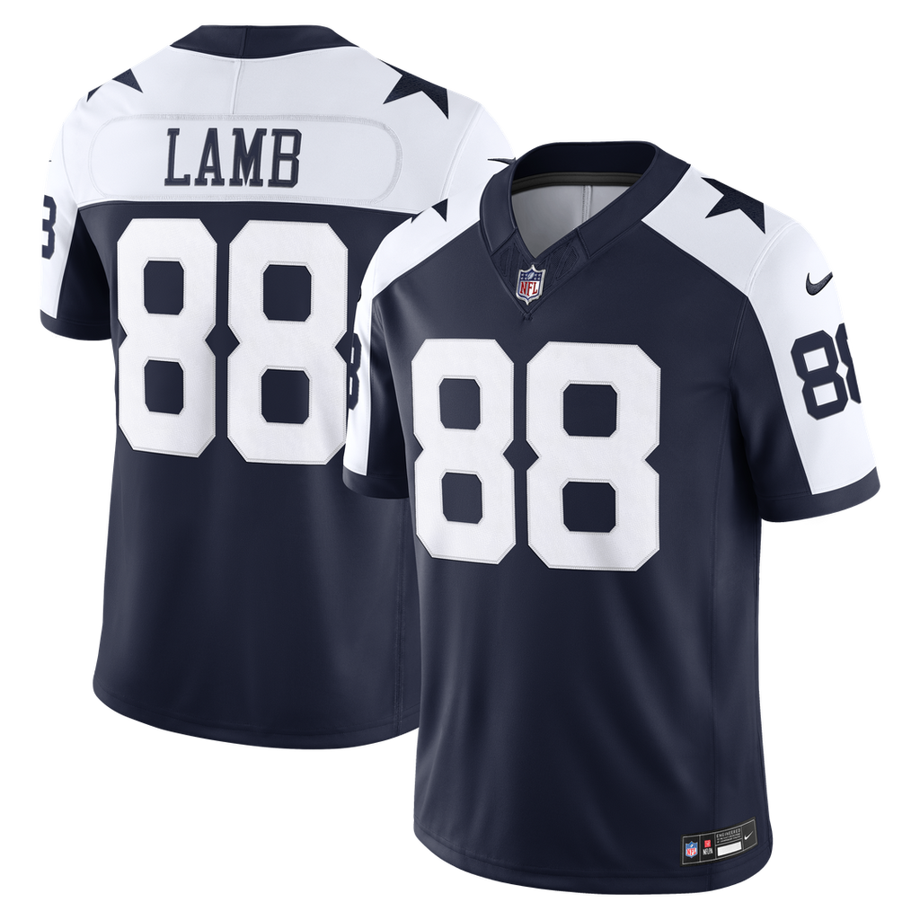Dallas Cowboys CeeDee Lamb Nike Alternate Vapor F.U.S.E. Stitched Limited Jersey - Navy