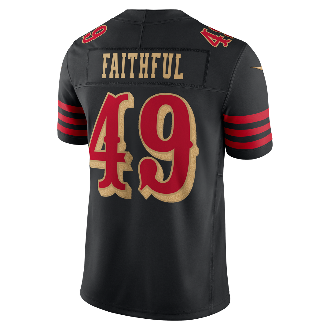 San Francisco 49ers The Faithful Nike Rivalries Collection Stitched Limited Jersey - Black