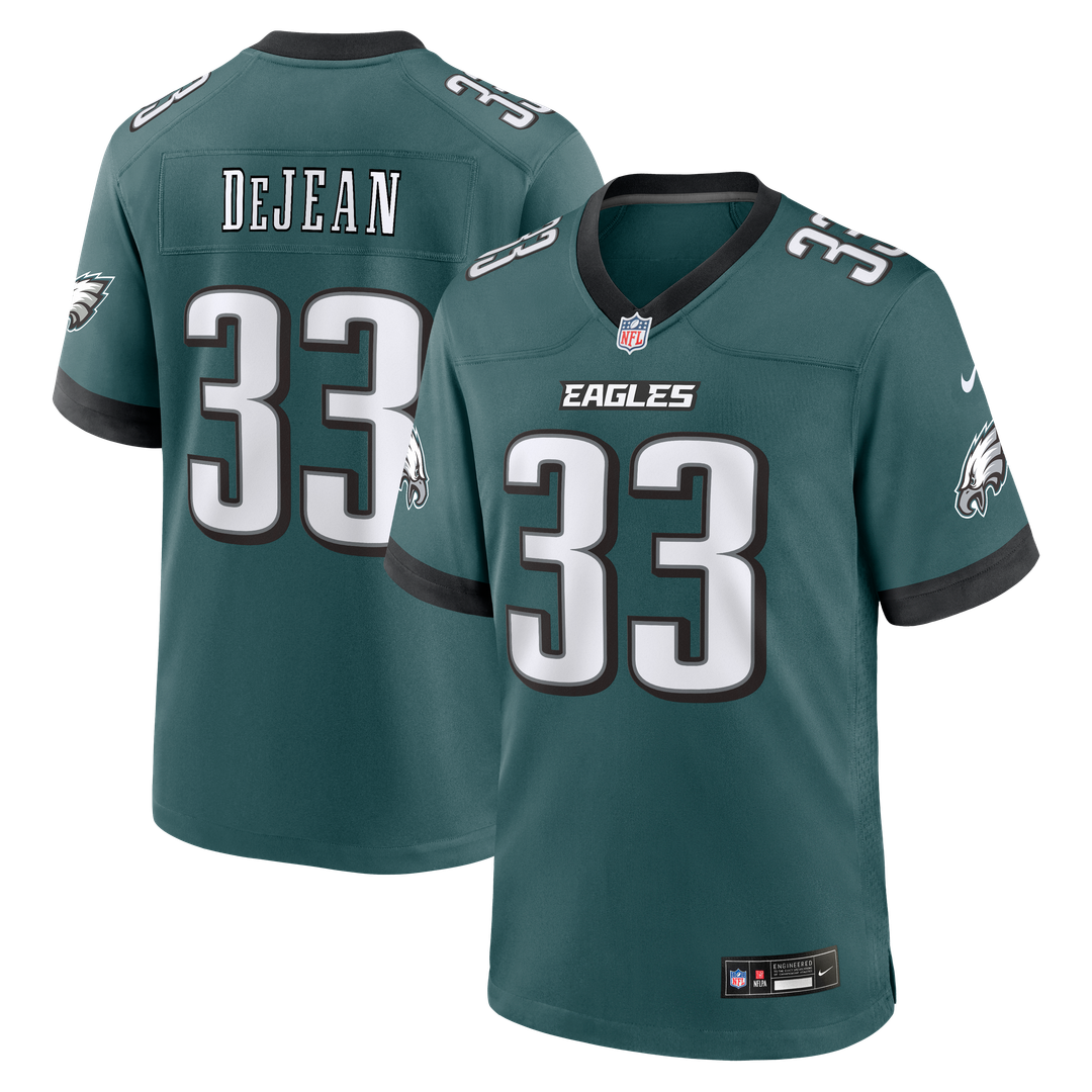 Philadelphia Eagles Cooper DeJean Nike Team Game Jersey - Midnight Green