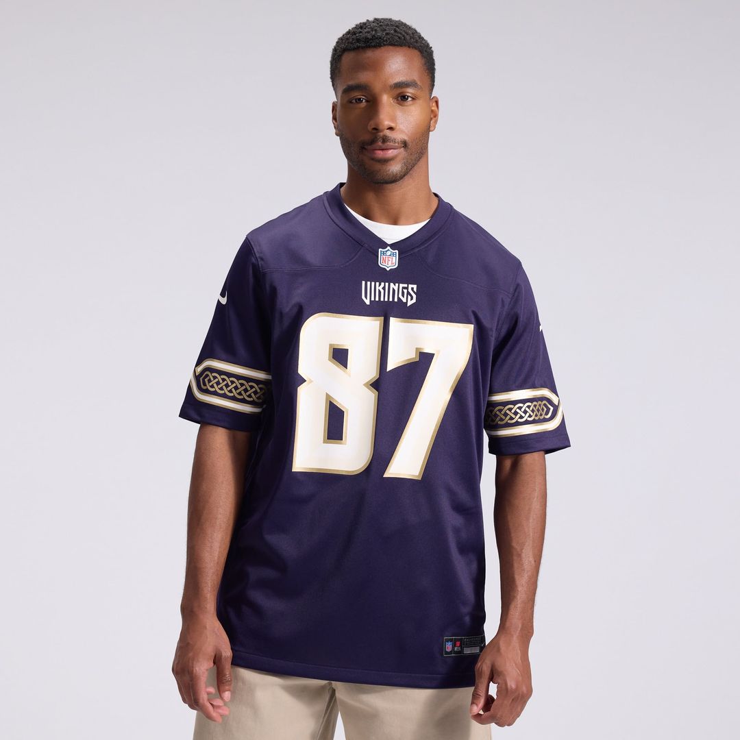Minnesota Vikings T.J. Hockenson Nike 2026 Rivalries Collection Game Jersey - Purple
