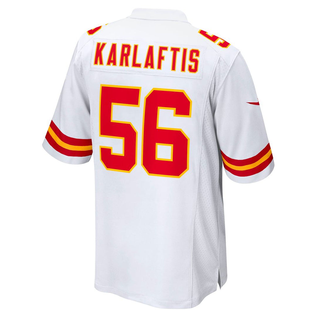 Kansas City Chiefs George Karlaftis Nike Away Game Player Jersey - White