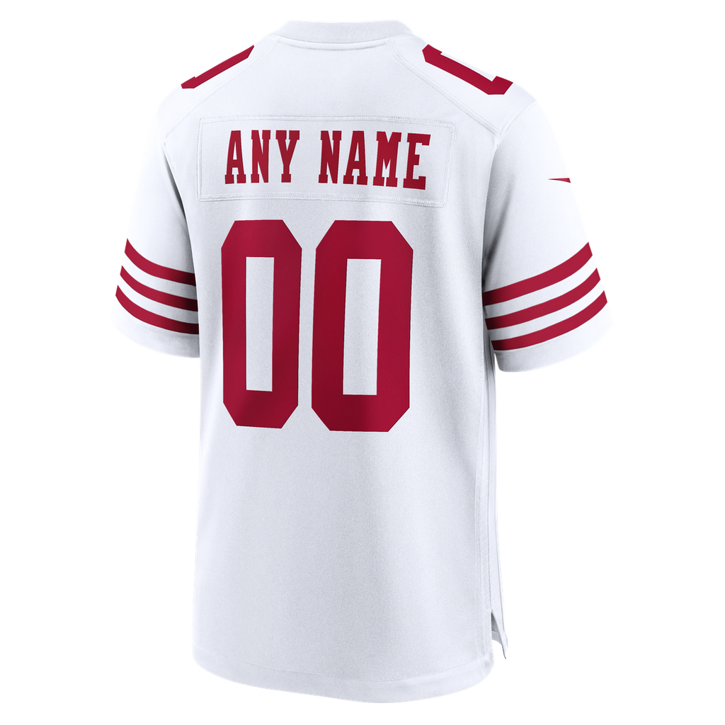 San Francisco 49ers Nike 80th Anniversary Custom Game Jersey - White
