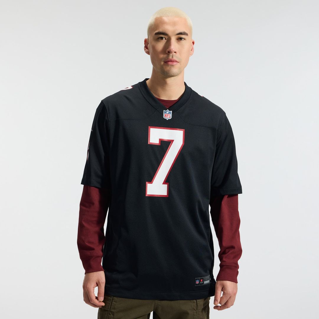 Atlanta Falcons Bijan Robinson Nike Throwback Game Jersey - Black