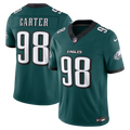 Philadelphia Eagles Jalen Carter Nike Team Vapor F.U.S.E. Stitched Limited Jersey - Midnight Green
