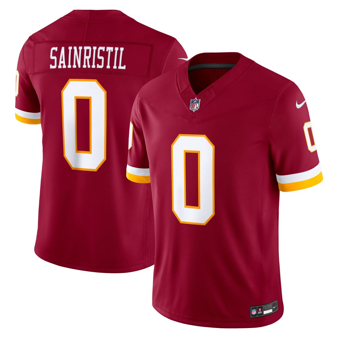 Washington Commanders Mike Sainristil Nike Team Vapor F.U.S.E. Stitched Limited Jersey - Burgundy