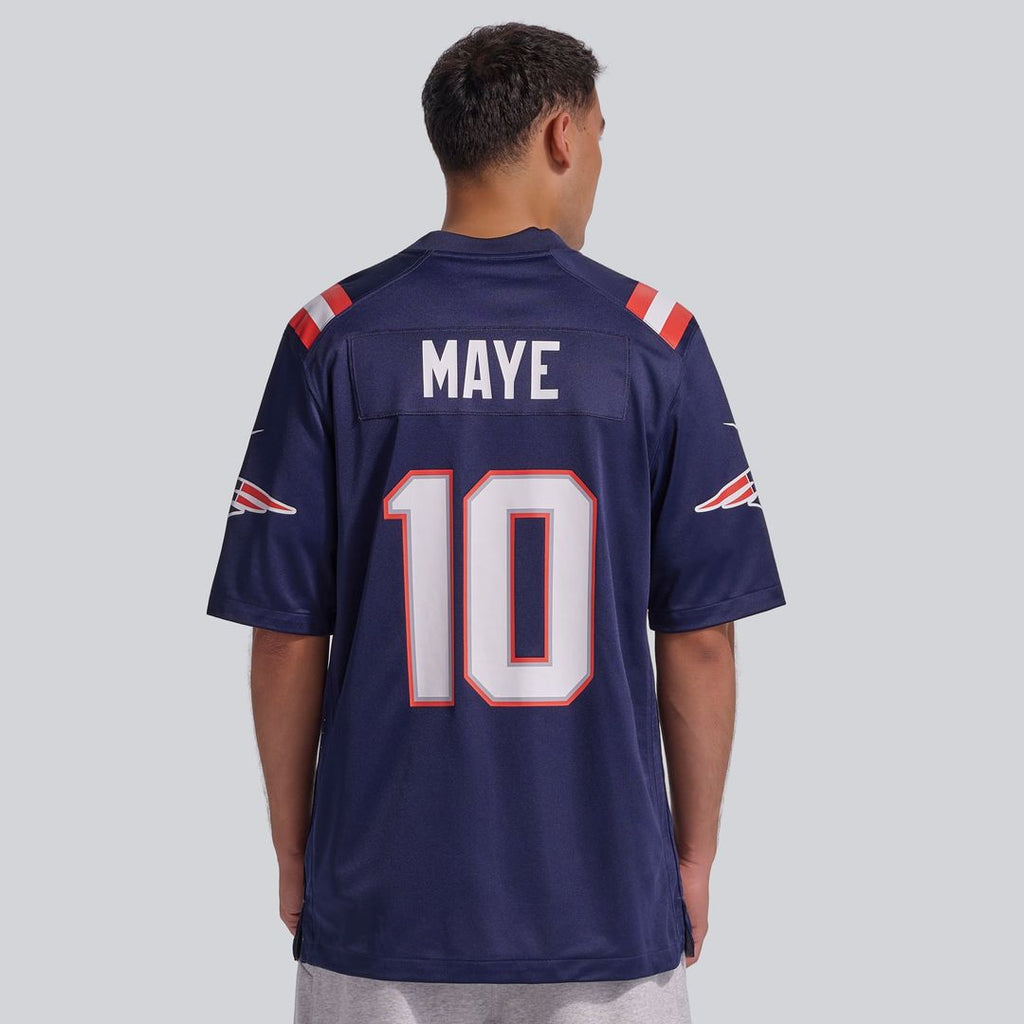 New England Patriots Drake Maye Nike Player Game Jersey - White