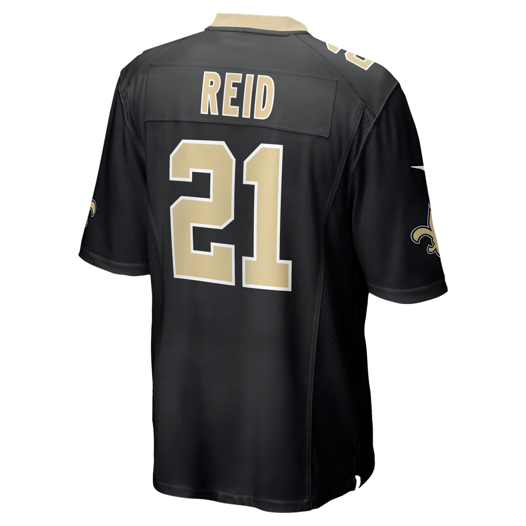 New Orleans Saints Justin Reid Nike Team Game Jersey - Black