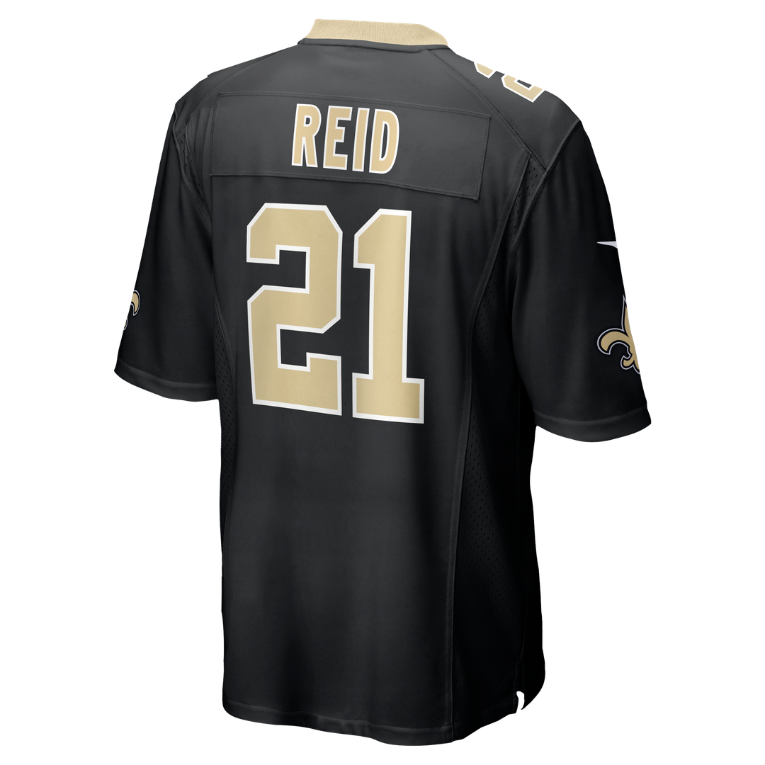 New Orleans Saints Justin Reid Nike Team Game Jersey - Black
