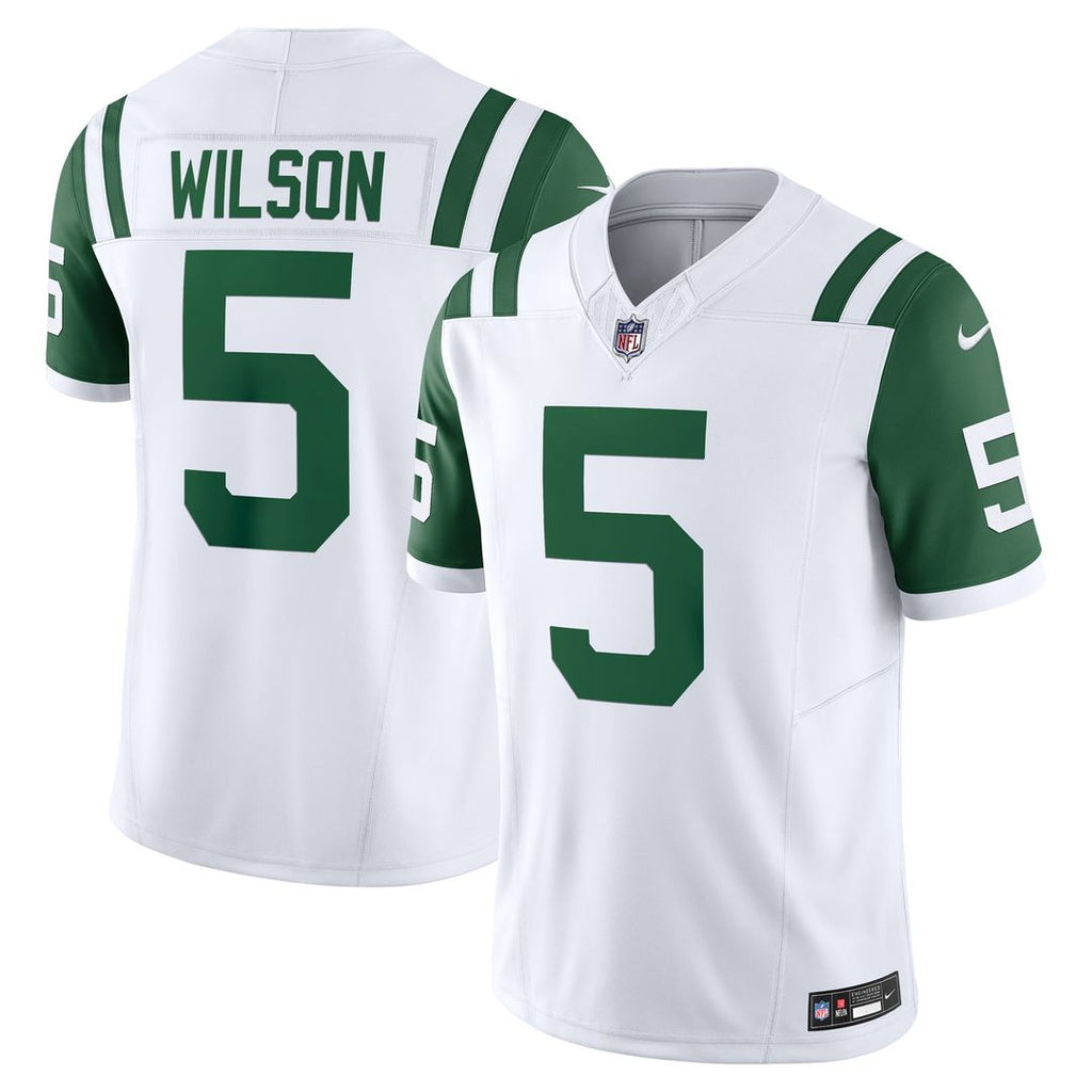 New York Jets Garrett Wilson Nike Classic Alternate Vapor F.U.S.E. Limited Jersey - White