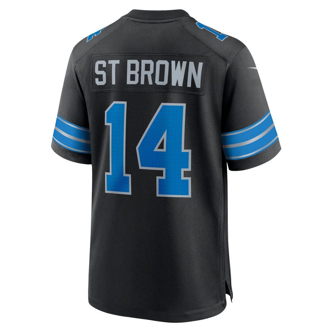 Detroit Lions Amon-Ra St. Brown Nike Game Jersey - Blue