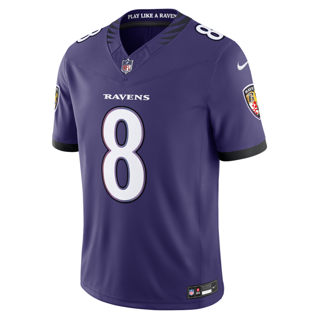 Baltimore Ravens Lamar Jackson Nike Vapor F.U.S.E. Stitched Limited Jersey - White