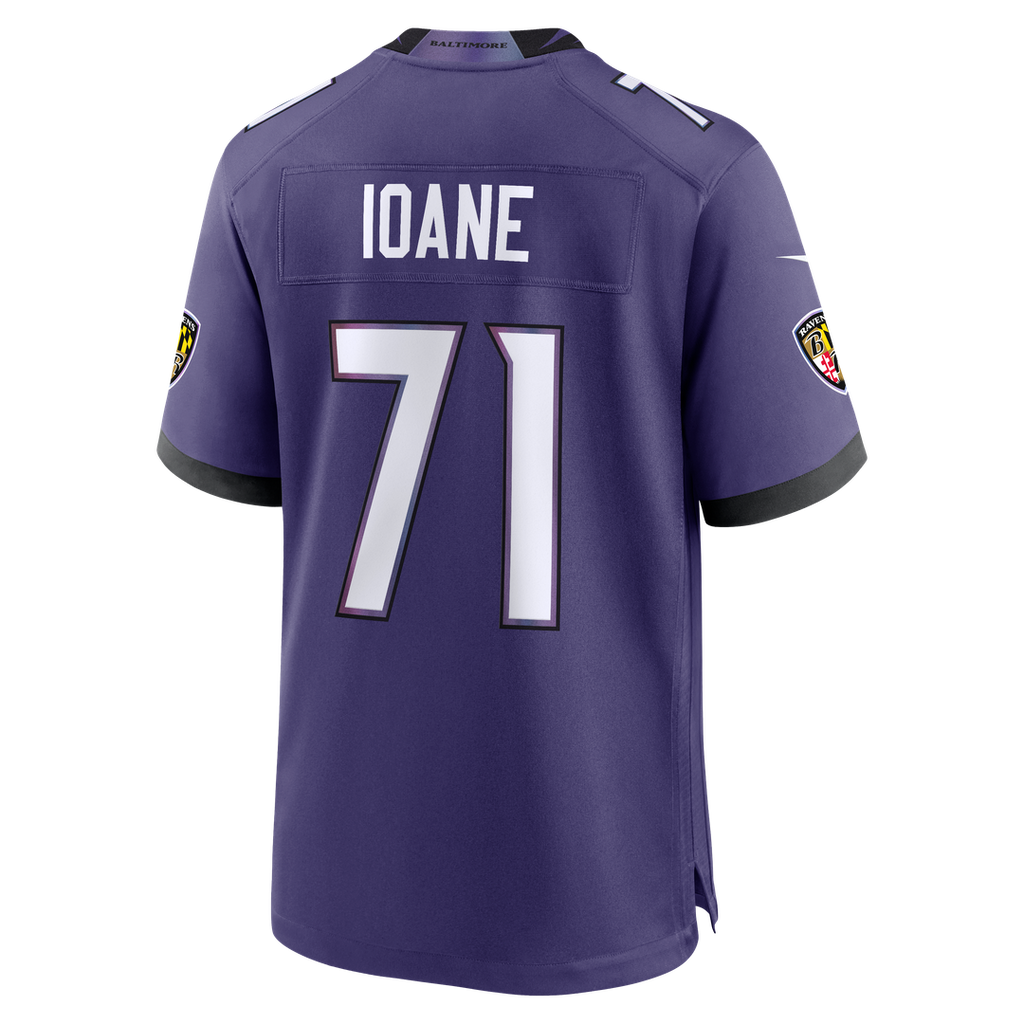 Baltimore Ravens Olaivavega Ioane Nike Team Game Jersey - Purple
