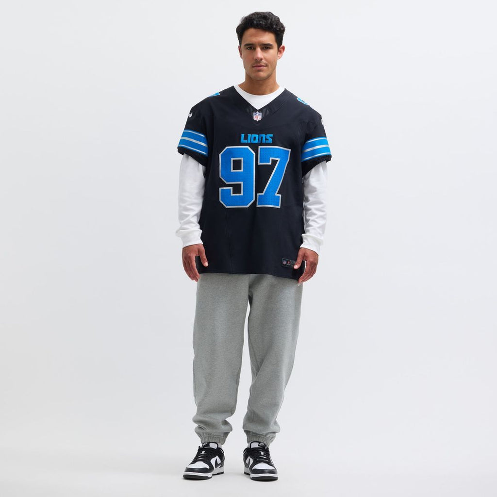 Detroit Lions Aidan Hutchinson Nike Alternate Vapor F.U.S.E. Elite Jersey - Black