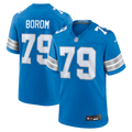 Detroit Lions Larry Borom Nike Team Game Jersey - Blue