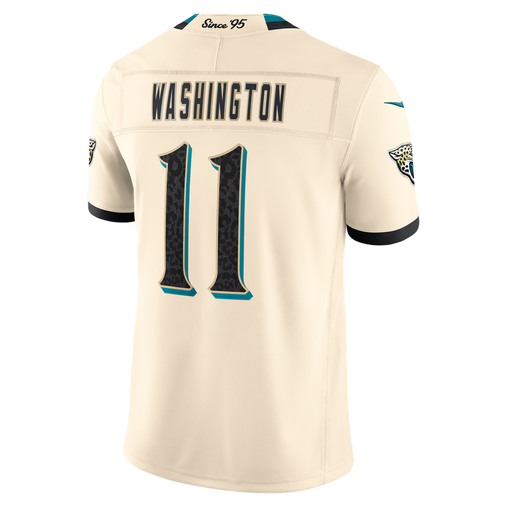 Jacksonville Jaguars Parker Washington Nike 2026 Rivalries Collection Stitched Limited Jersey - Natural