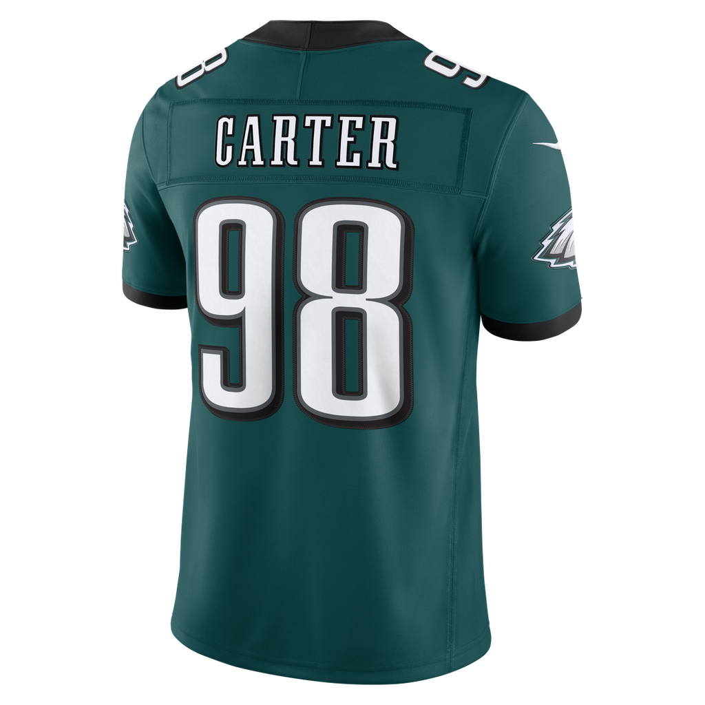Philadelphia Eagles Jalen Carter Nike Alternate Vapor F.U.S.E. Stitched Limited Jersey - Kelly Green