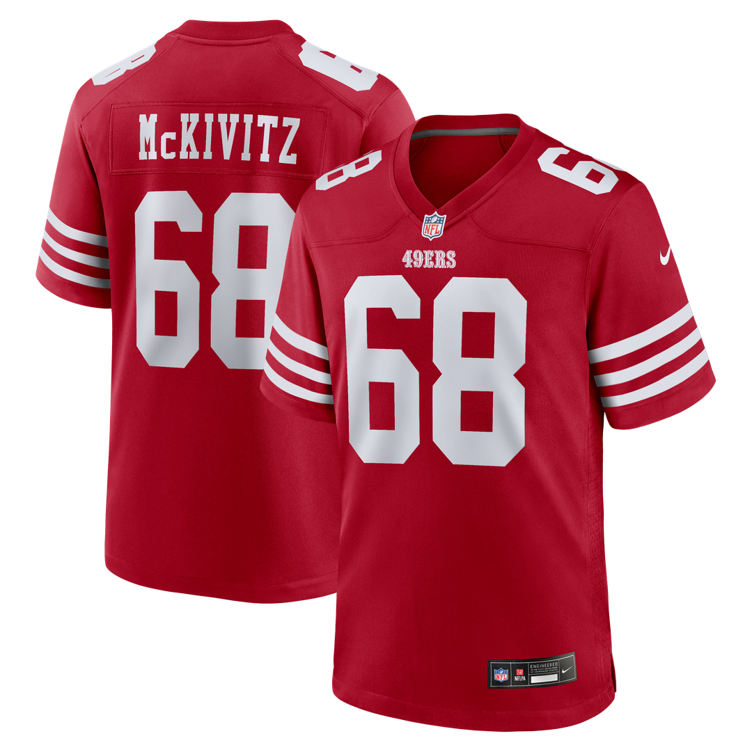 San Francisco 49ers Colton McKivitz Nike Game Jersey - Scarlet