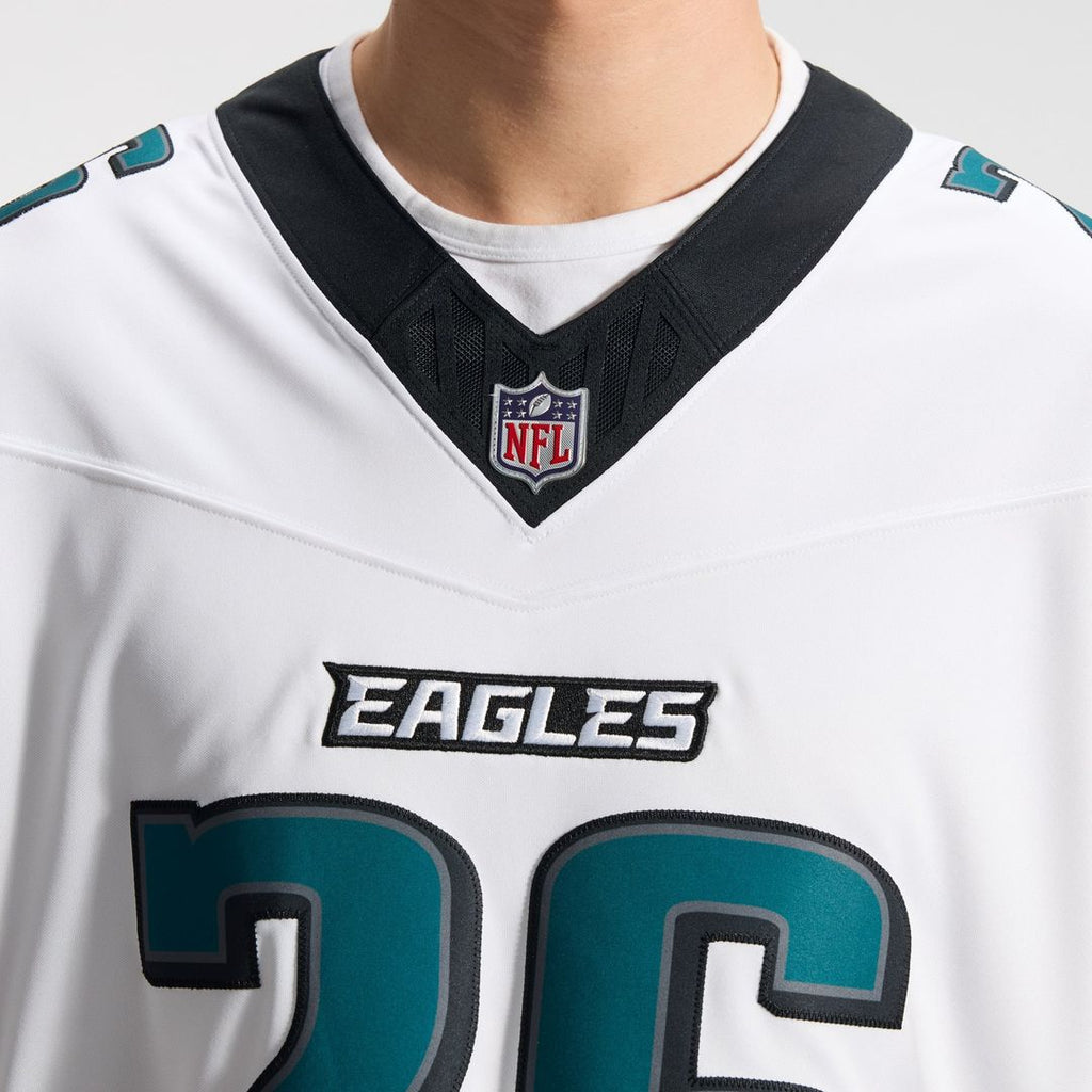 Philadelphia Eagles Saquon Barkley Nike Vapor F.U.S.E. Stitched Limited Jersey - White