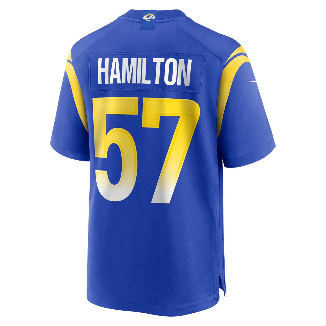 Los Angeles Rams Ty Hamilton Nike Team Game Jersey - Royal